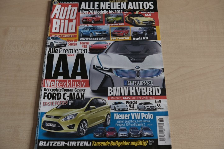 Deckblatt Auto Bild (36/2009)